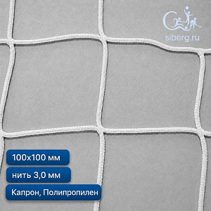Антидроновая сетка для НПЗ 100х100 мм 3 мм белая (Капрон, Полипропилен)